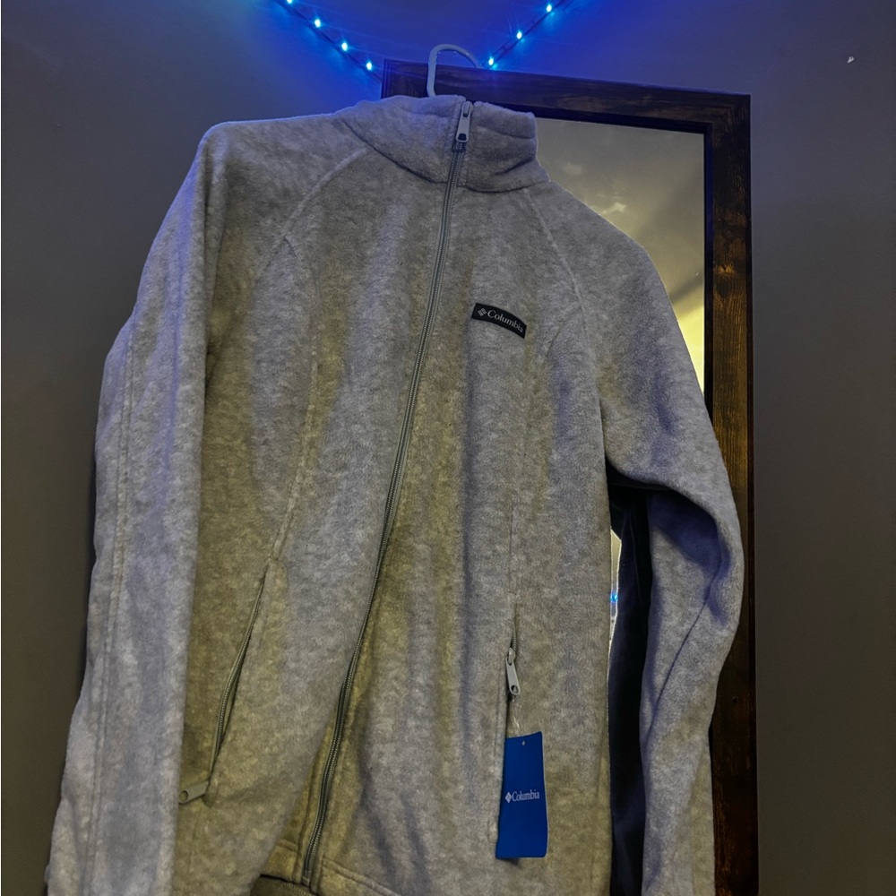 Columbia Light Gray Fleece Jacket